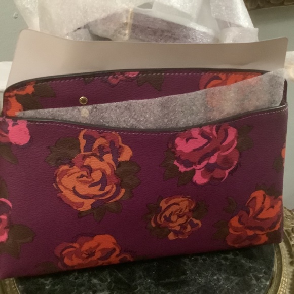 Coach Mini Lillie Carryall Women's Crossbody Bag - Im/Dark Magenta Multi (CF327) - Picture 3 of 6